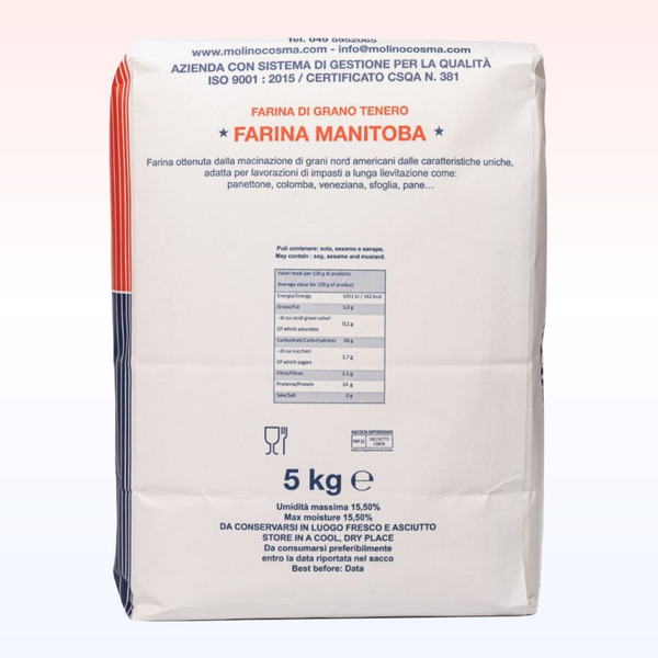 МАНИТОБА МУКА "FARINA MANITOBA&rdquo; БЕЛОК 14 г, вага 0,5 кг МБFM фото